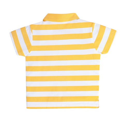 MINI KLUB BABY BOYS YELLOW/WHITE POLO