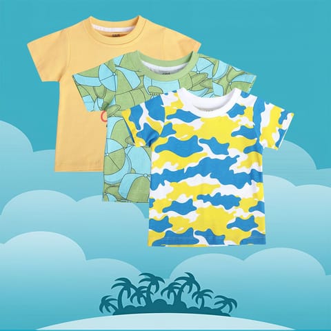 MINI KLUB NEW BORN AND BABY BOYS MULTI T-SHIRT