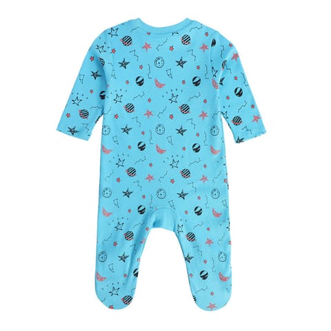 MINI KLUB NEW BORN AND BABY BOYS BLUE/RED SLEEP SUIT