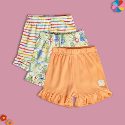 MINI KLUB NEW BORN AND BABY GIRLS MULTI SHORTS