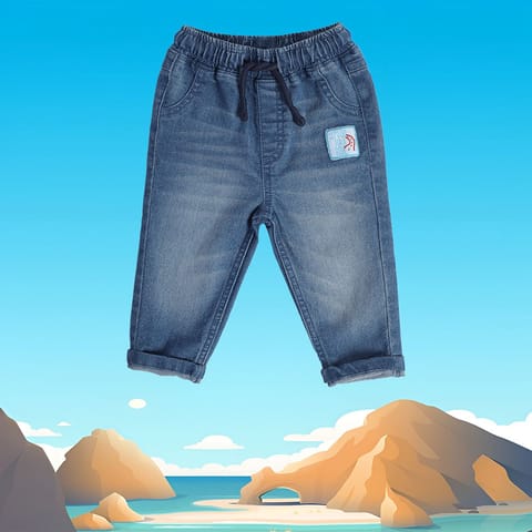 MINI KLUB BABY BOYS BLUE DENIM PANT