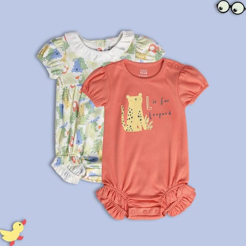 MINI KLUB NEW BORN AND BABY GIRLS MULTI ROMPER