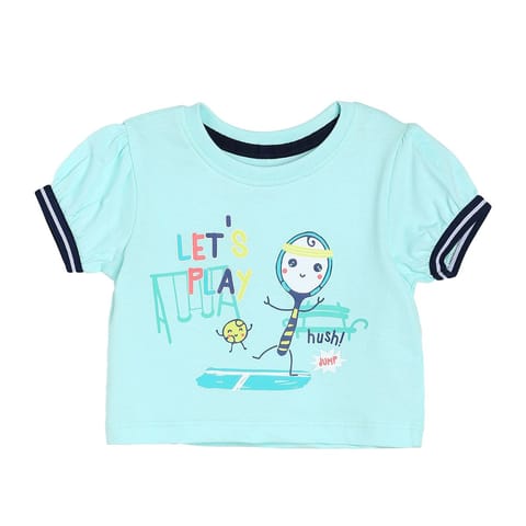 MINI KLUB BABY GIRLS MINT KNIT TOP