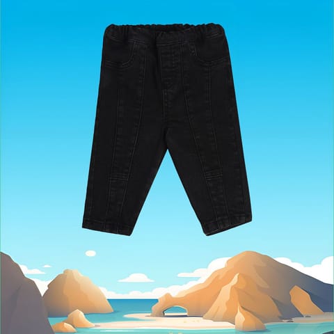 MINI KLUB BABY BOYS BLACK DENIM PANT