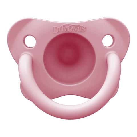 Dr. Brown's HappyPaci 100% Silicone Pacifier, 0m+, Pink