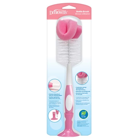 Dr. Brown's Bottle Plastic Brush, Pink, (Pack of 1)