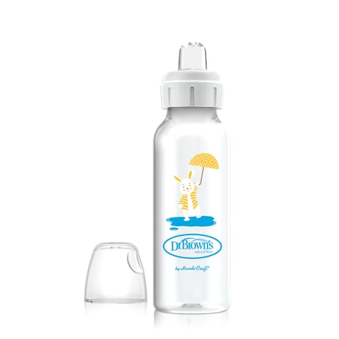 Dr. Brown's Sippy Spout Baby Bottle, 8 Ounce, Bunny