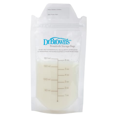 Dr. Brown's Breastmilk Storage Bag (Pack of 1, Multicolor)