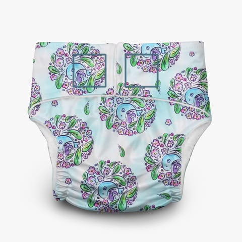 A Toddler Thing Newborn Diaper -  Blue Lagoon