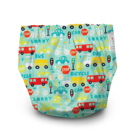 A Toddler Thing Newborn Diaper -  Traffic Jam