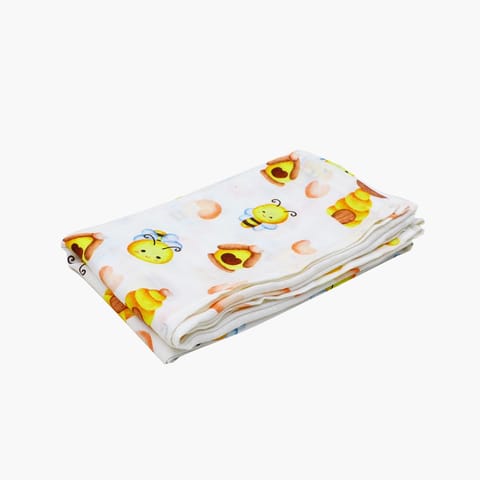 A Toddler Thing Aloe vera Muslin Towel - Bumble Bee