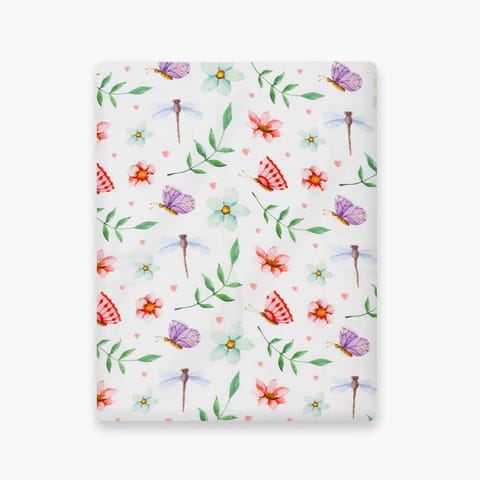 A Toddler Thing Aloe vera Muslin Towel - Spring Daisy