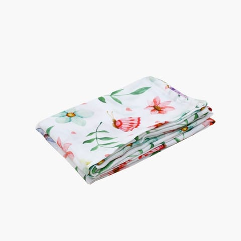 A Toddler Thing Aloe vera Muslin Towel - Spring Daisy