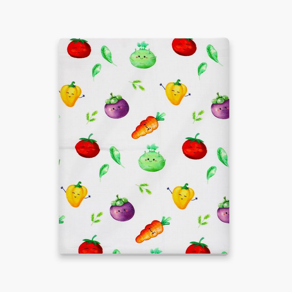 A Toddler Thing Aloe vera Muslin Towel - Veggie Delight