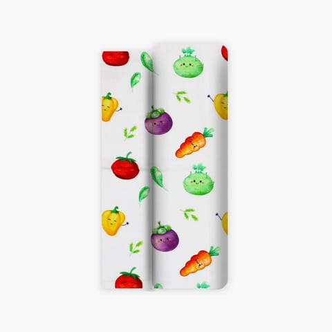 A Toddler Thing Aloe vera Muslin Towel - Veggie Delight