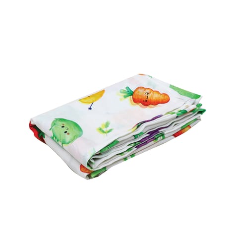 A Toddler Thing Aloe vera Muslin Towel - Veggie Delight