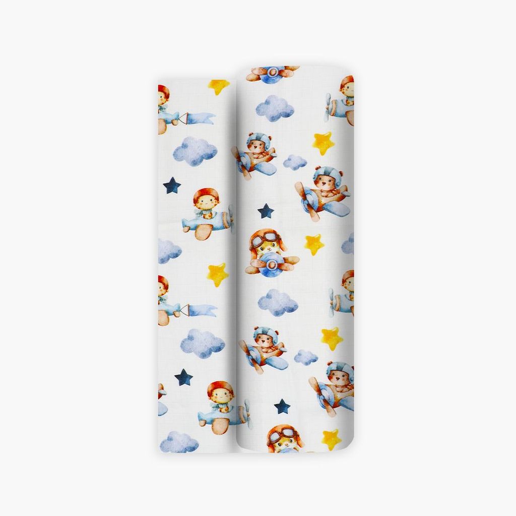 A Toddler Thing Aloe vera Muslin Towel - Bon Voyage