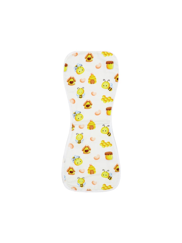 A Toddler Thing Aloe vera Muslin Burp Cloth - Bumble Bee