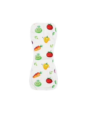 A Toddler Thing Aloe vera Muslin Burp Cloth - Veggie Delight