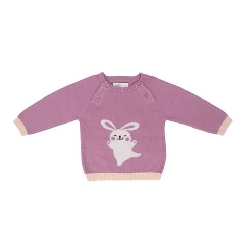 A Toddler Thing Purple Hopper - Sweaters