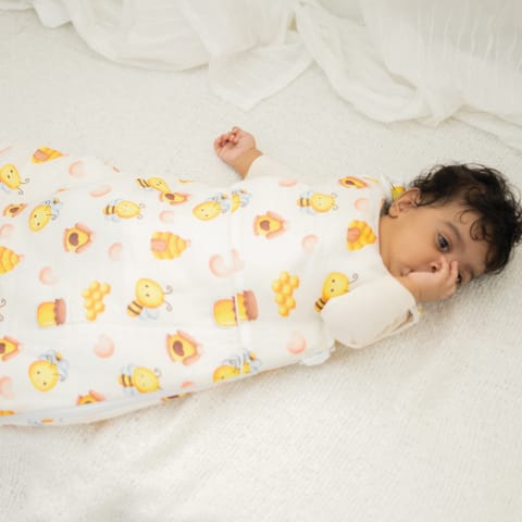 A Toddler Thing Aloe vera Muslin Sleep Bag - Bumble Bee