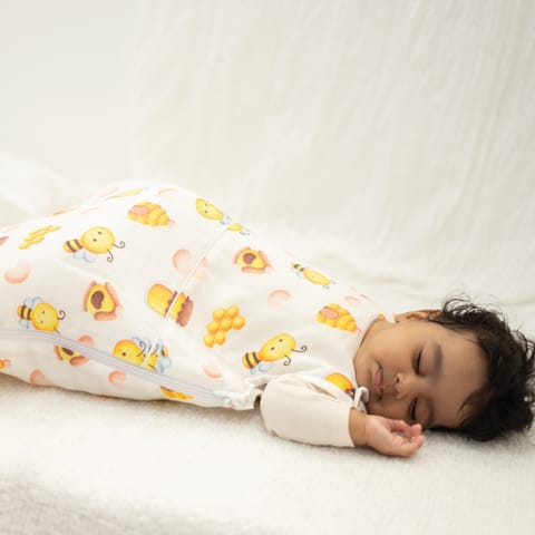 A Toddler Thing Aloe vera Muslin Sleep Bag - Bumble Bee