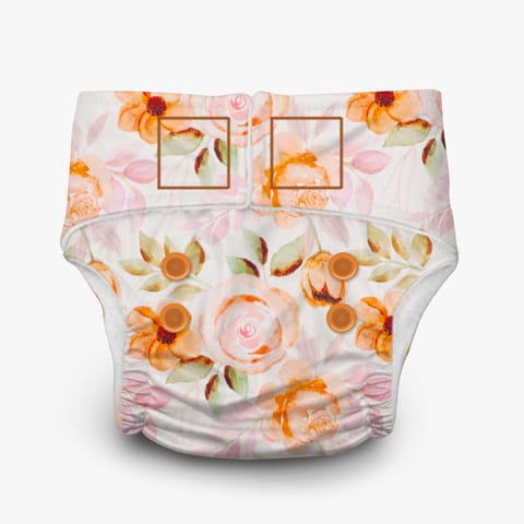 A Toddler Thing Newborn Diaper -  Orange Blossom