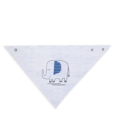 Mi Arcus Cotton Printed Triangle Feeding Bib for 0-3 Months Kids Newborn Pack of 3