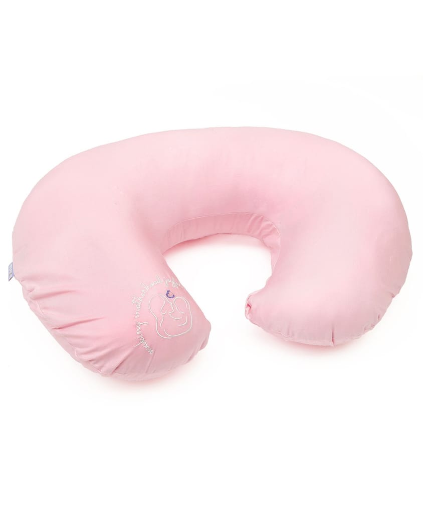 Mi Arcus Burpy Breast and Bottle Feeding Pillow for New Born Babies Infant  /C Shape /Pink Color