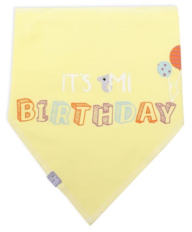 Mi Arcus Triangle Bibs for Kids Washable Pack Of 2(0-12 Months)