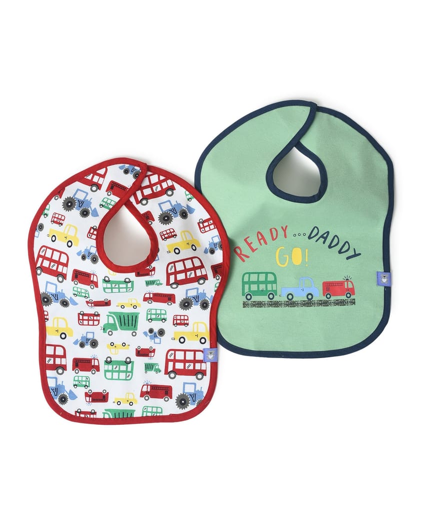 Mi Arcus Weaning Feeding Bib for 6 Months plus Kids Pack of 2