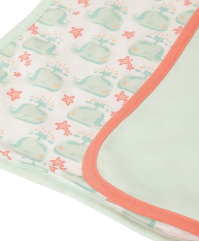 Mi Arcus Cotton Printed Feeding Bib Set for Kids Newborn Pack of 2