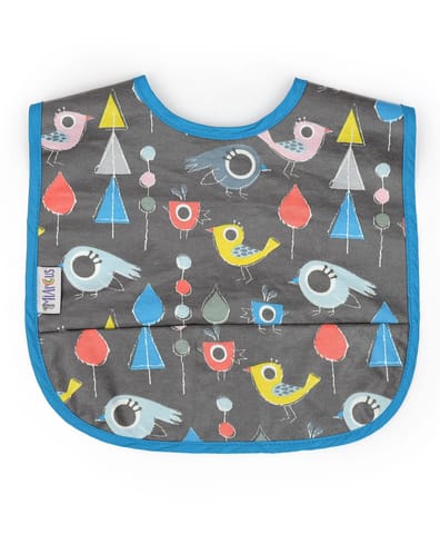 Mi Arcus Printed Cotton Feeding Bib Set for Kids Pack of 2 Washable Comfortable Easily Adjustable