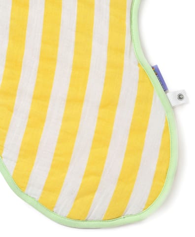 Mi Arcus Cotton Striper Printed Muslin Reversible Burpy Bib for Kids