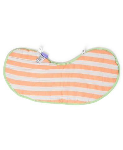 Mi Arcus Cotton Striper Printed Muslin Reversible Burpy Bib for Kids