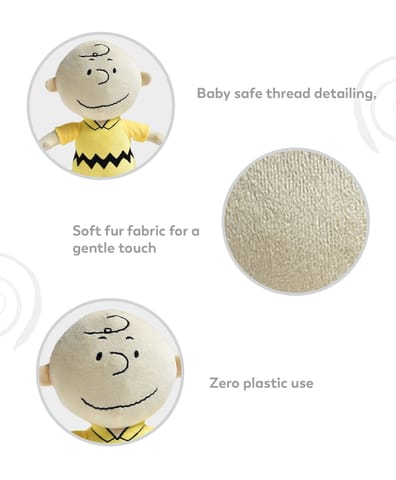 Mi Arcus Yellow Peanuts Charlie Soft Toy for Kids