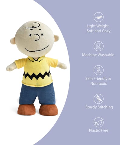 Mi Arcus Yellow Peanuts Charlie Soft Toy for Kids