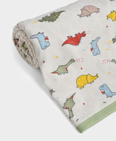 Mi Arcus Cream Printed Blanket for Kids