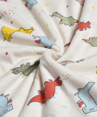 Mi Arcus Cream Printed Blanket for Kids