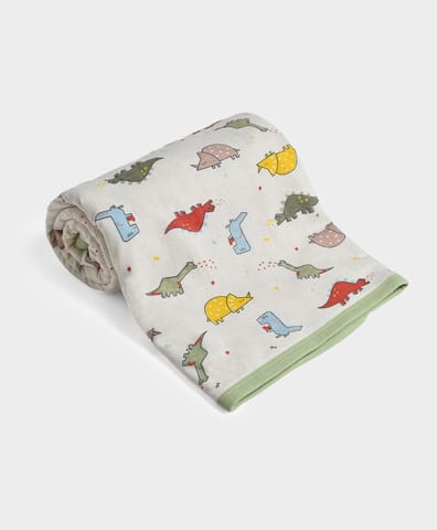 Mi Arcus Cream Printed Blanket for Kids