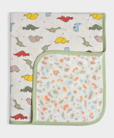 Mi Arcus Cream Printed Blanket for Kids