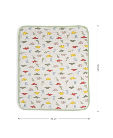 Mi Arcus Cream Printed Blanket for Kids