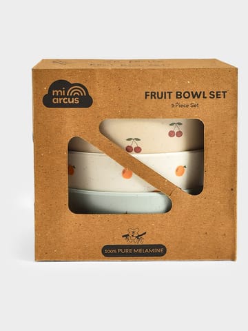 Mi Arcus Printed Melmaine Bowl Set for Kids Pack of 3