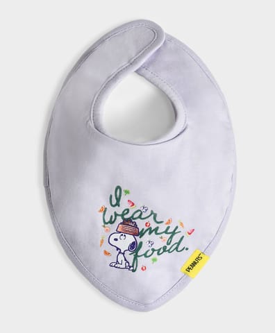 Mi Arcus Peanuts Snoopy Printed Dribble Bibs for Kids Pack of 2