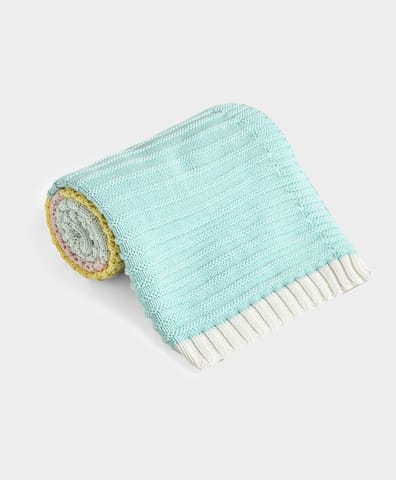 Mi Arcus Cotton Knitted Colorblock Baby Blanket