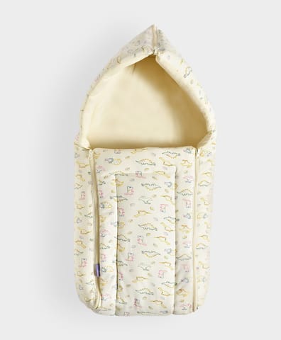 Mi Arcus Cotton Printed Cream Baby Nest