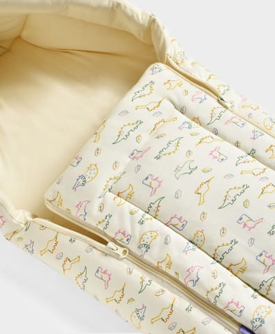 Mi Arcus Cotton Printed Cream Baby Nest