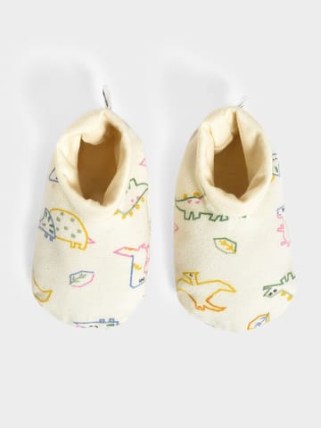 Mi Arcus Cotton Printed Cap Mittens and Booties Set for Kids