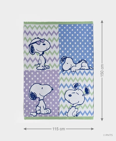 Mi Arcus Peanuts Snoopy Printed Cotton Knitted Baby Blanket