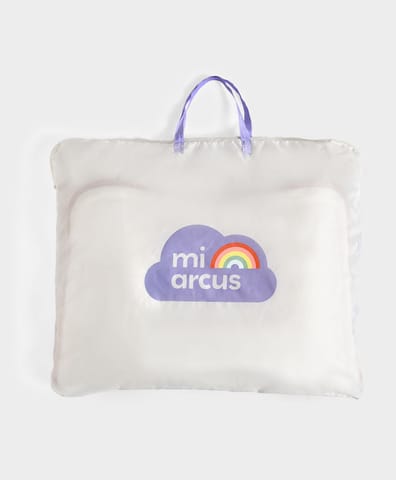 Mi Arcus Cotton Printed Mattress Set with Bolster and Head Support Pillow